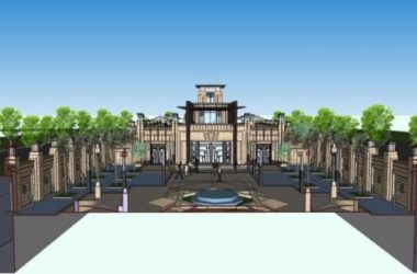 Sketchup商业模型|低层售楼处，现代风格-BIM建筑网