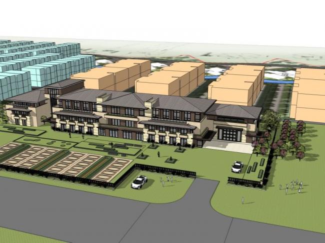 Sketchup学校模型|多层幼儿园学校，校园教育建筑，古典风格