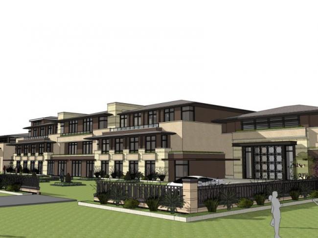 Sketchup学校模型|多层幼儿园学校，校园教育建筑，古典风格