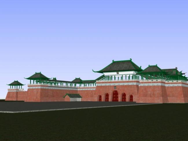 Sketchup古建筑模型|多层宫殿，中式风格，古建