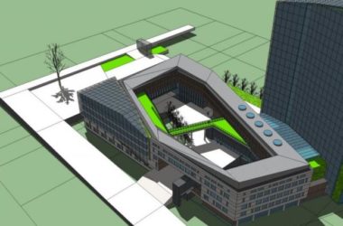 Sketchup办公模型|高层办公楼，现代风格-BIM建筑网