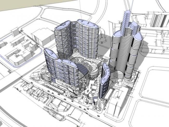 Sketchup酒店模型|超高层酒店，现代风格