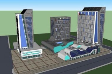 Sketchup综合体模型|多高层商业综合体，办公楼，住宅，现代风格-BIM建筑网