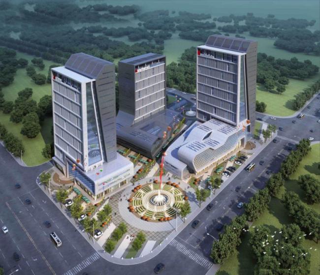 Sketchup综合体模型|多高层商业综合体，办公楼，住宅，现代风格