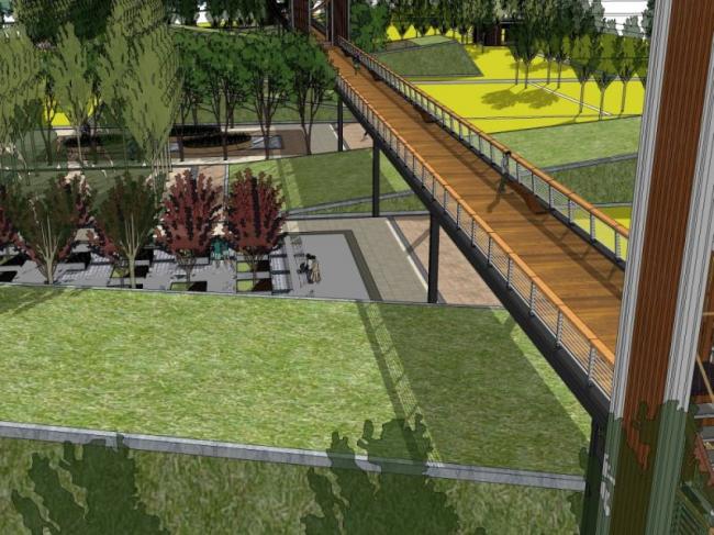 Sketchup景观模型|街头景观，公园景观，现代风格