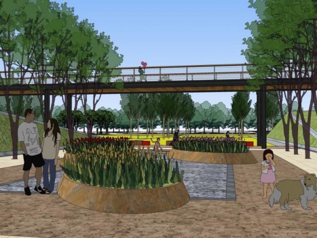 Sketchup景观模型|街头景观，公园景观，现代风格