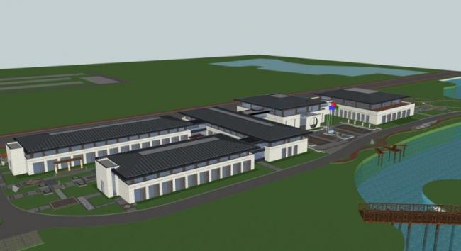 Sketchup商业模型|低层商业街，现代风格