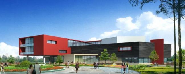 Sketchup文化模型|多层文化宫，文化建筑，现代风格