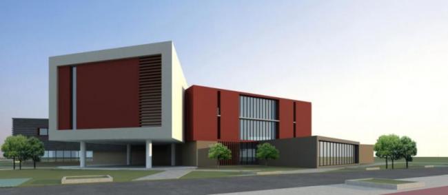 Sketchup文化模型|多层文化宫，文化建筑，现代风格