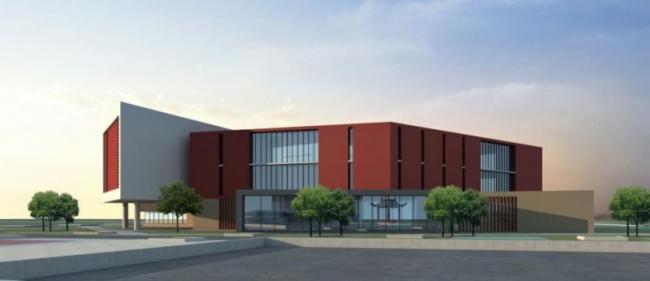 Sketchup文化模型|多层文化宫，文化建筑，现代风格