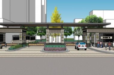 Sketchup商业模型|商业广场，现代风格-BIM建筑网