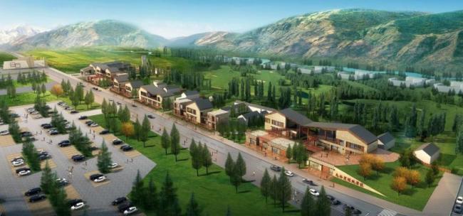 Sketchup商业模型|多层商业街，现代中式风格