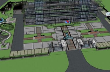 Sketchup办公模型|多层办公楼，现代风格-BIM建筑网