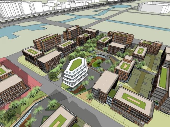 Sketchup办公模型|多层办公区，现代风格