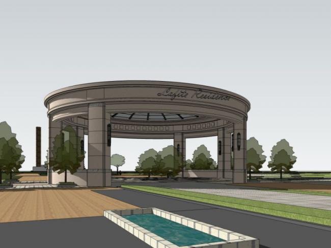 Sketchup小品模型|亭子，欧式风格，小品，古典风格