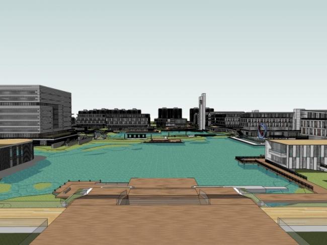 Sketchup学校模型|多层学校，校园教育建筑，现代风格