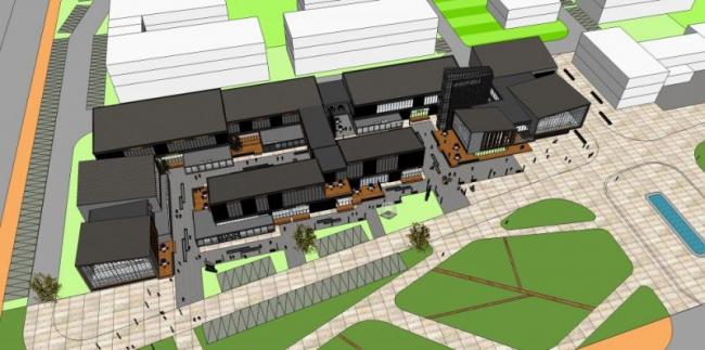 Sketchup商业模型|多层商业中心，现代风格