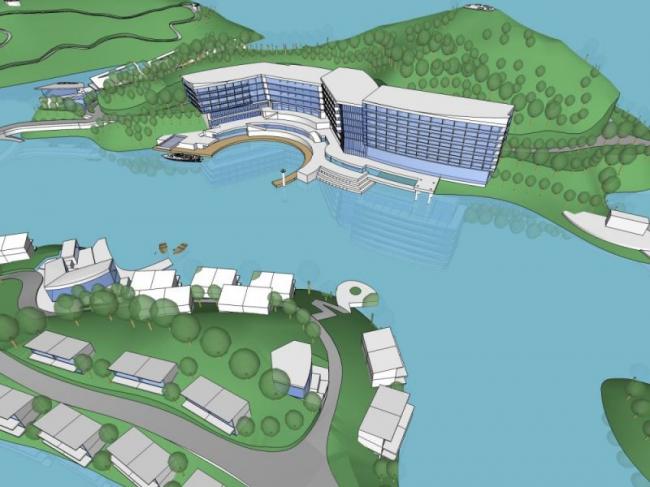 Sketchup酒店模型|多层酒店，现代风格