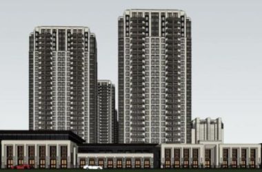 Sketchup住宅模型|高层住宅，古典风格-BIM建筑网