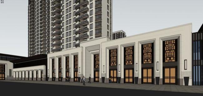 Sketchup住宅模型|高层住宅，古典风格