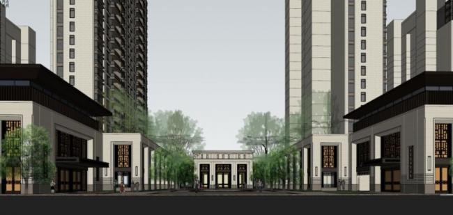 Sketchup住宅模型|高层住宅，古典风格