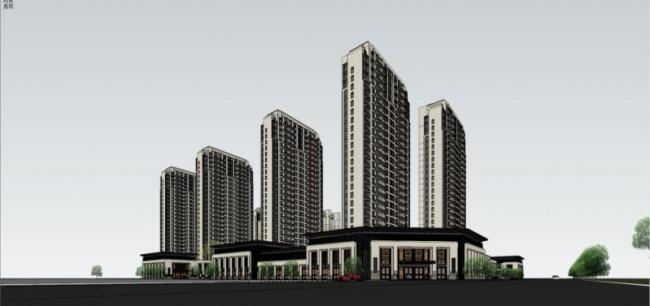 Sketchup住宅模型|高层住宅，古典风格