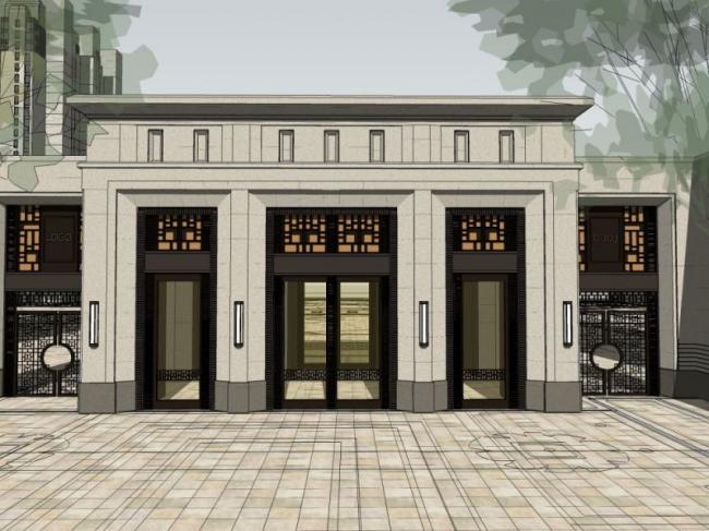 Sketchup住宅模型|高层住宅，古典风格