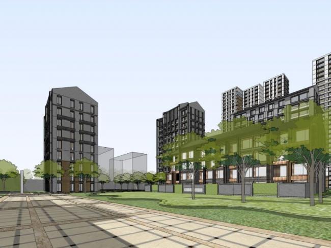 Sketchup住宅模型|超高层小区住宅楼，现代风格