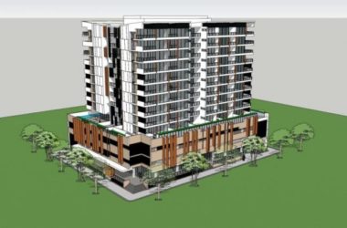 Sketchup住宅模型|高层住宅楼，底层商业，现代风格-BIM建筑网