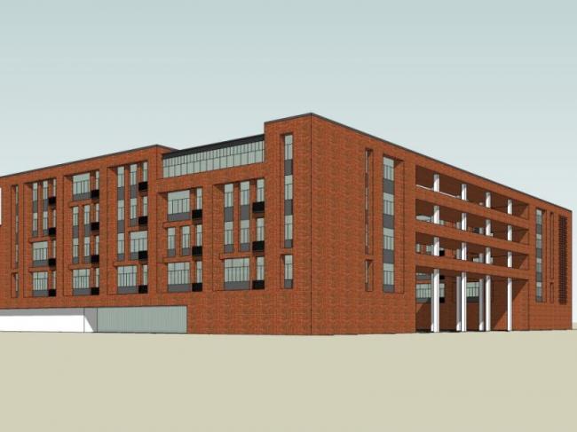 Sketchup学校模型|多层学校，校园教育建筑，现代风格