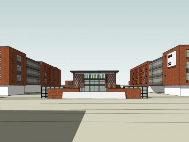 Sketchup学校模型|多层学校，校园教育建筑，现代风格