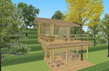 Sketchup景观模型|竹屋，古典风格-BIM建筑网