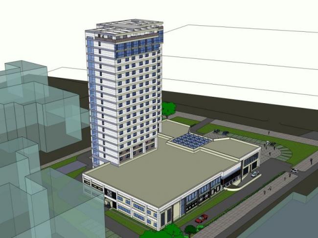 Sketchup酒店模型|高层酒店，现代风格