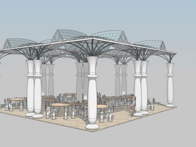 Sketchup小品模型|亭子，欧式风格，小品，古典风格