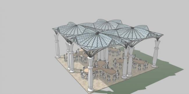 Sketchup小品模型|亭子，欧式风格，小品，古典风格