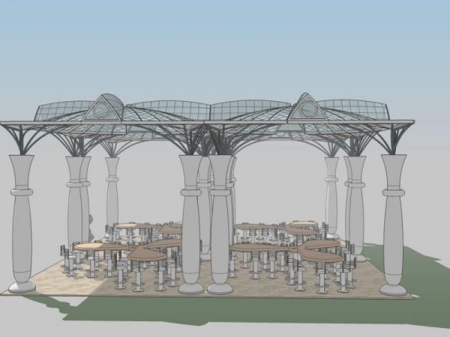 Sketchup小品模型|亭子，欧式风格，小品，古典风格