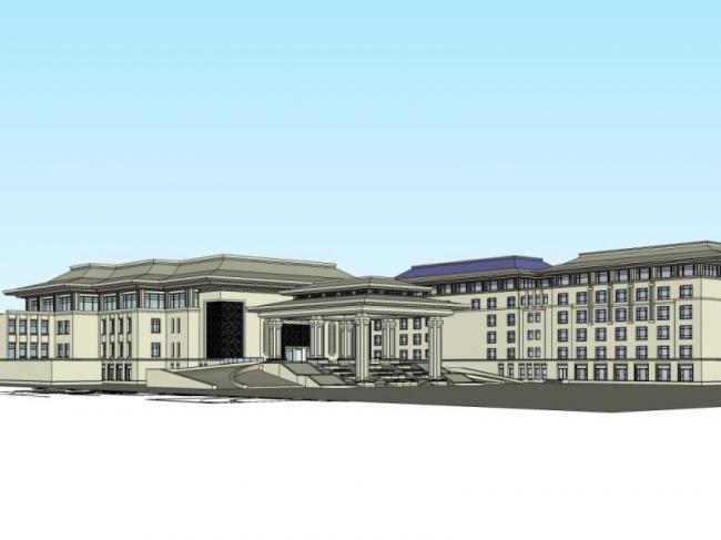 Sketchup酒店模型|多层酒店，现代风格