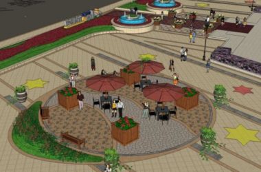 Sketchup景观模型|商业景观，街头景观，古典风格-BIM建筑网