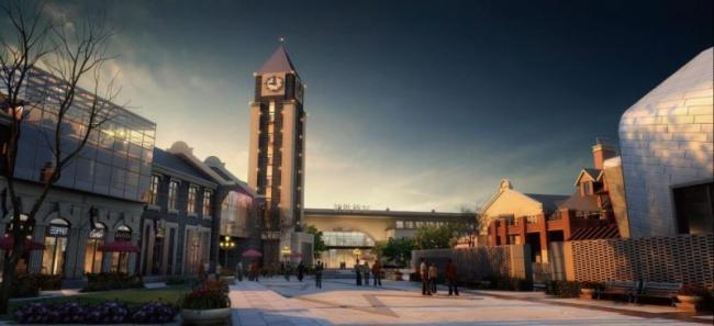 Sketchup商业模型|多层商业街，现代风格