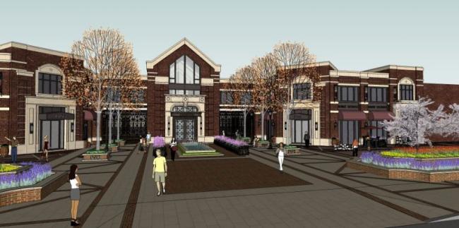 Sketchup商业模型|低层会所，欧式风格