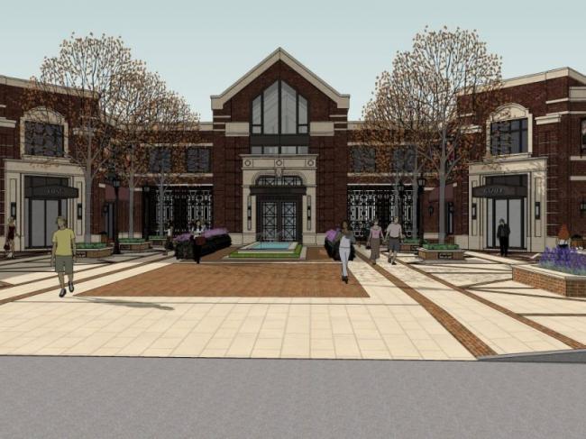 Sketchup商业模型|低层会所，欧式风格