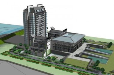 Sketchup酒店模型|高层酒店，中式风格-BIM建筑网