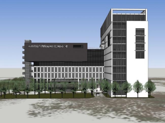 Sketchup办公模型|高层办公楼，现代风格