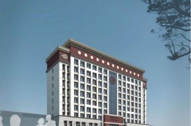 Sketchup办公模型|高层办公楼，藏式风格-BIM建筑网