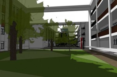 Sketchup学校模型|多层学校，校园教育建筑，现代风格-BIM建筑网