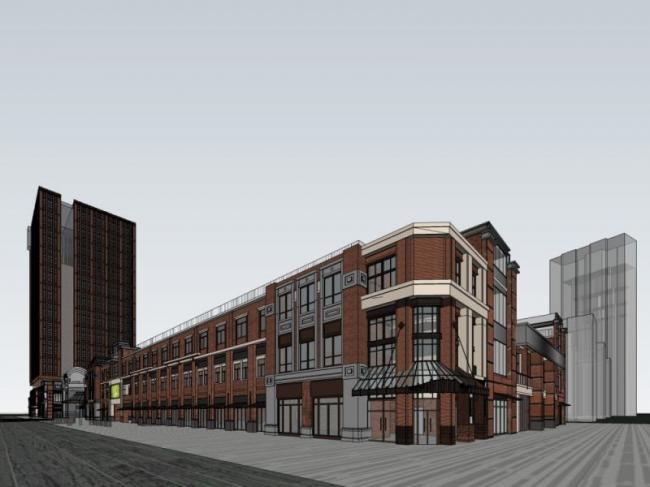 Sketchup综合体模型|多高层商业综合体，办公楼，商业购物中心，古典风格