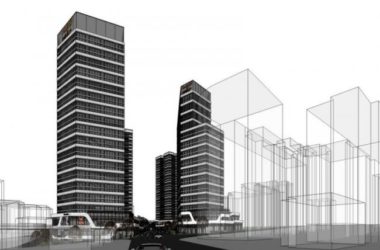 Sketchup综合体模型|高层办公楼，购物中心，商业，多高层综合体，现代风格-BIM建筑网