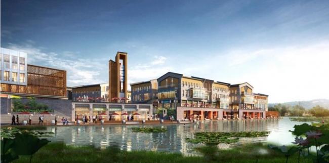 Sketchup商业模型|多层商业街，现代风格