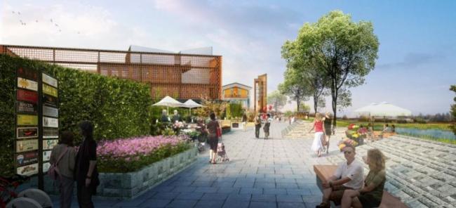 Sketchup商业模型|多层商业街，现代风格