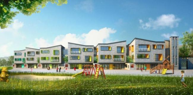 Sketchup商业模型|多层商业街，现代风格